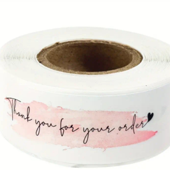 500Labels/roll, "Thank You For Your Order"Stickers, Decorative Sealing … - Picture 1 of 3